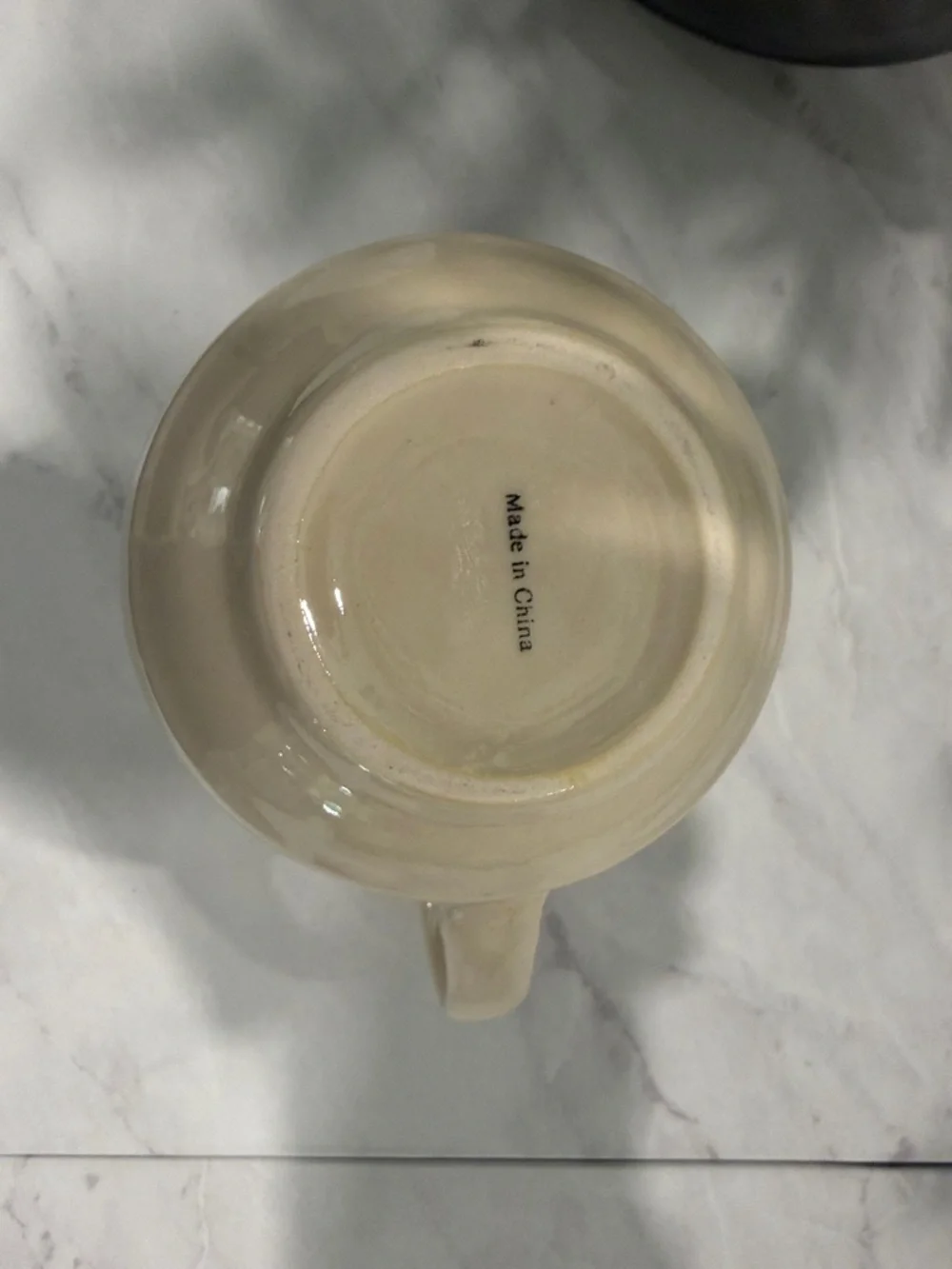The Pentagon Beige Ceramic Mug - Picture 7 of 7